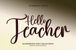 Hello Teacher Font Download