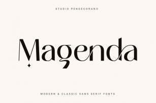 Magenda – Modern & Classic Sans Serif Fonts Font Download
