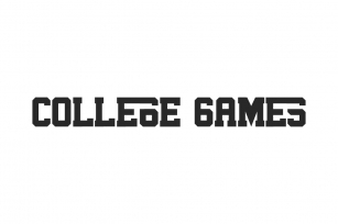 College Games Font Download