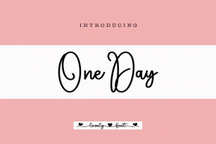 One Day Font Download