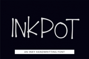 Inkpot, an inky handwritten Font Download
