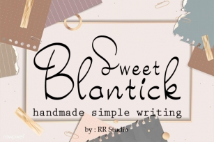 Sweet Blantick Font Download