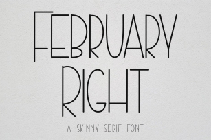 February Right Font Download
