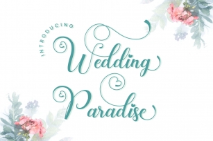 Wedding Paradise Calligraphy Script Font Download