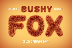 Bushy Fox color Font Download