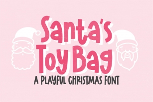 SANTAS TOY BAG Bold Christmas Font Download