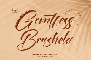 Grontfess Brushela Font Download