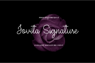 Jovita signatute Font Download