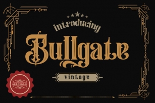 Bullgate Font Download