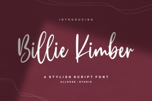Billie Kimber Stylish Script Font Download