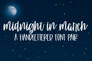 Midnight In March Font Download