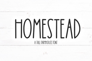 Homestead - Tall Farmhouse Font Font Download