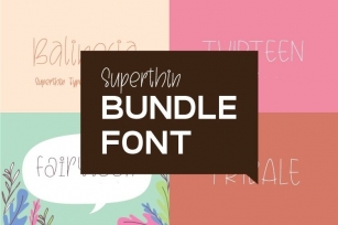 SUPERTHIN FUN BUNDLE Font Download