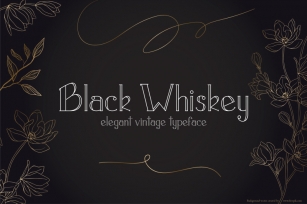 Black Whiskey | Vintage Lettering | Multilingual Font Download