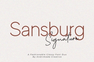 Sansburg Font Download