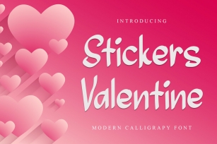 Stickers Valentine Font Download