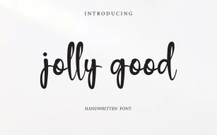 Jolly Good Font Download