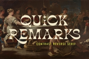 Quick Remarks Font Download