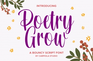 Poetry Grow Font Download