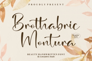 Brothabric Montura Font Download