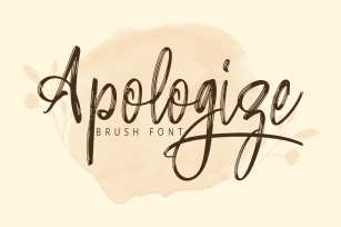 Apologize Font Download