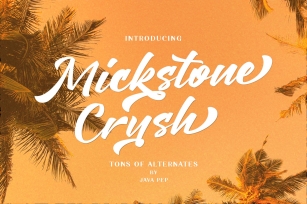 Mickstone Crush tons of alternates Font Download