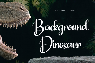 Background Dinosaur Font Download