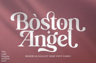 Boston Angel Serif Font Download