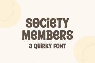 Society Members Font Download