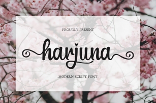 Harjuna Script Font Download