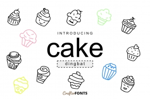 Cake Doodle Dingbat Font Download