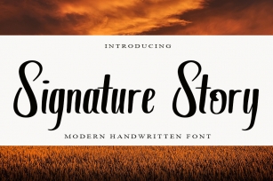 Signature Story Font Download