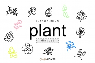 Plant Doodle Dingbat Font Download