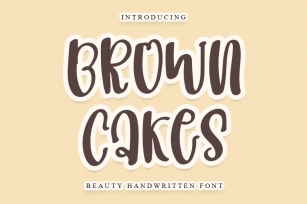 Brown Cakes Font Download