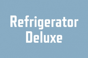 Refrigerator Deluxe Font Download