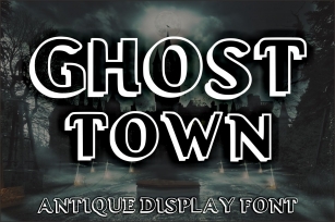 Ghost Town Font Download