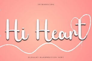 Hi Heart Font Download