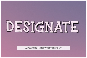 Designate, a handwritten Font Download