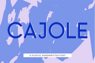 Cajole, a handwritten Font Download