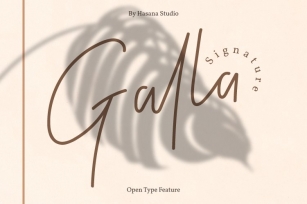 Galla Signature Font Download