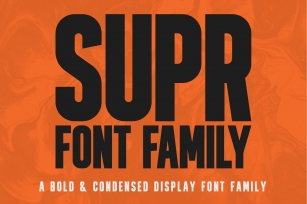 SUPR – Bold Display Family Font Download