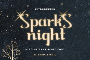 Sparks Night Font Download