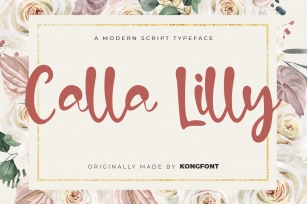 Calla Lilly Font Download
