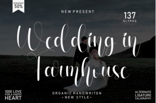 Wedding In Farmhouse Font Download