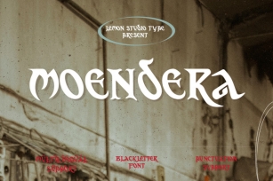 MOENDERA Font Download