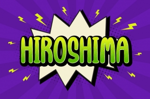 HIROSHIMA - Playful Display Font Font Download