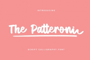 The Patteroni - Script Font Font Download