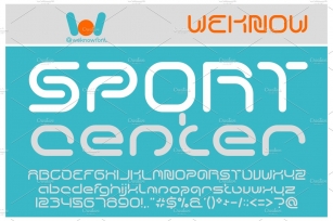 sport center font Font Download