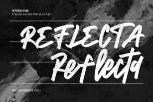 Reflecta Script Graffiti Style Font Font Download