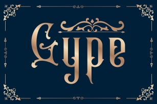 Gype Typeface is inspired by the classic victorian style Font Download